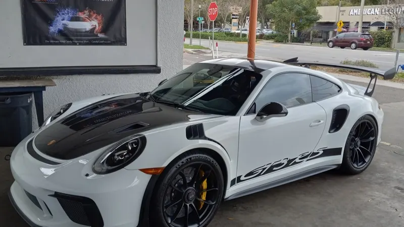 Porsche GT3 RS after full detail near Gulfport FL